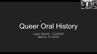 Queer Oral History Workshop with Gabrylle Iaconetti and Liam Devitt