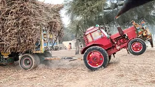 Tractor Stunt & Stuck In The Mud With Help 510.1 Tractor ||  Loaded Tractor Trolley Fail In Mud