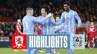 Middlesbrough v Coventry City highlights