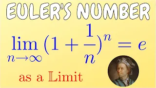 Euler's number as a limit - How to compute it