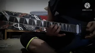 samad lefthanded joget guitar cover solo