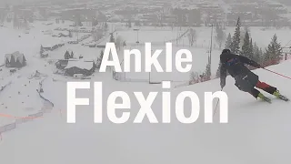 Ankle flexion for skiing, why and how