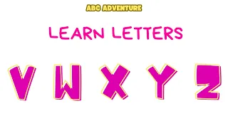 ABC Adventure: Learning V W X Y Z - for kids, toddlers & kindergarten children to learn ABC