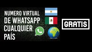 NUMERO VIRTUAL para WhatsApp 2024 📱✅ Números virtuales GRATIS