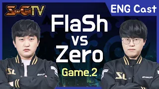 [ENG] Flash vs Zero on Polypoid (TvZ, Game2) - Starcraft Remastered (StarCastTV English)