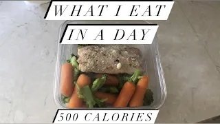 WHAT I EAT IN A DAY 500 CALORIES A DAY// & INTERMITTENT FASTING