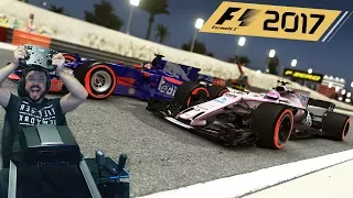 Гран-при Бахрейна F1 2017 квалификация Force India F1 - руль Fanatec ClubSport Formula Black