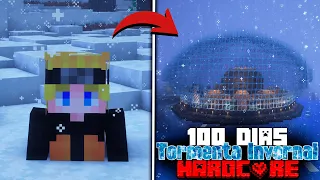 Sobreviví 100 días en Un Apocalipsis Invernal Minecraft Hardcore... Esto fue lo que pasó