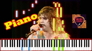 How To Play Ozzy Osbourne - Crazy Train on Piano (Tutorial)