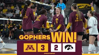 Highlights: Gopher Volleyball Opens B1G Play Against Iowa