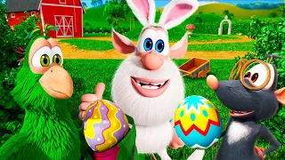Booba - Easter Spirit: Coloring Eggs - Cartoon for kids