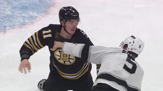 Trent Frederic Drops The Gloves With Andreas Englund After Kings Goal