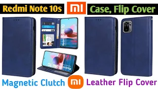 Redmi Note 10 / 10s Flip Cover | Best Back Cover | Dual protection | Magnetic Leather Flip Cover