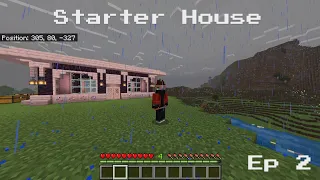 Minecraft Let's Play Episode 2 | Starter House