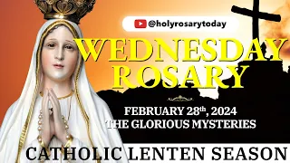 WEDNESDAY HOLY ROSARY 💜FEBRUARY 28 2024💜 GLORIOUS MYSTERIES OF THE ROSARY [VIRTUAL] #holyrosarytoday