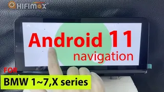 Android 11 BMW Navigation GPS 6GB +128GB BT 5.0 Apple Carplay Android Auto BMW 1~7er, X1 X3 X5 X6 Z4