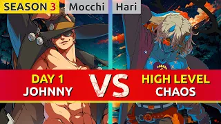 GGST Season 3 ▰ Mocchi (Johnny) vs Hari (Happy Chaos). Guilty Gear Strive High Level Gameplay