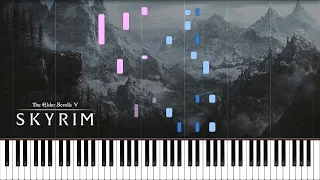 Secunda - The Elder Scrolls V: Skyrim Synthesia Piano Cover | Sheet Music