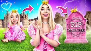 From Birth to Death of a Princess in Real Life! From Broke to Princess Makeover