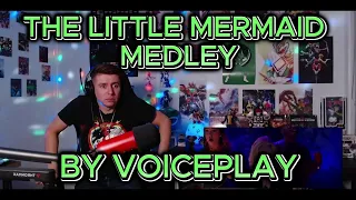 ALMOST FELL OUT OF MY CHAIR!!!! Blind reaction to VoicePlay - The Little Mermaid - MEDLEY