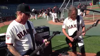 Giants Metallica Night National Anthem Sound Check 5/3/13