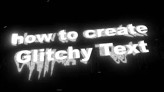 How To Create Cool Glitchy Text | After Effects