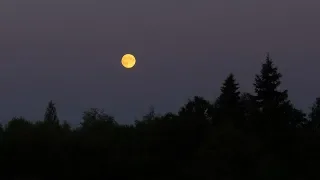 Восход Луны Таймлапс MoonRise TimeLapse