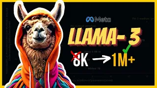 Extending Llama-3 to 1M+ Tokens  -  Does it Impact the Performance?
