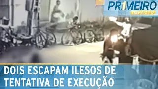 Câmera registra tentativa de execução em rua com várias crianças | Primeiro Impacto (01/11/23)