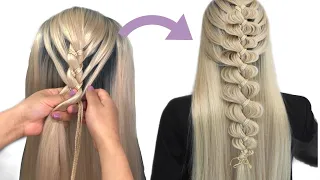 How to easy ribbon braid || half up hairstyle