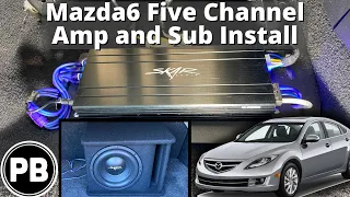 2009 - 2013 Mazda 6 Five Channel Amp and Sub install