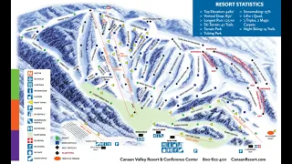 Skiing Canaan Valley Resort - Upper Canaan Curve & Valley Vista Run 1/3/2024 (Raw 4K Footage)