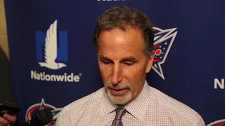 John Tortorella speaks after the Blue Jackets lost 4-1 to the Penguins