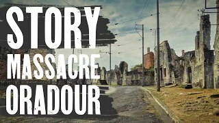 Massacre of Oradour-sur-Glane in WW2 | Drone view Abandoned Town France