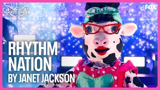 Cow Performs "Rhythm Nation" by Janet Jackson | Season 10 | The Masked Singer