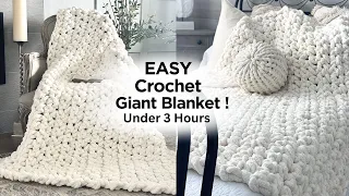 2 Easy Methods To Crochet A Cozy Chunky Blanket!