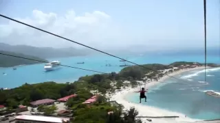 Dragon's Breath Zip Line (world's longest zip line over water) Labadee, Haiti