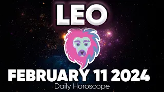 𝐋𝐞𝐨 ♌ 🎁👀𝐁𝐄 𝐂𝐀𝐑𝐄𝐅𝐔𝐋 𝐖𝐈𝐓𝐇 𝐓𝐇𝐈𝐒 𝐆𝐈𝐅𝐓... 💣💥 𝐇𝐨𝐫𝐨𝐬𝐜𝐨𝐩𝐞 𝐟𝐨𝐫 𝐭𝐨𝐝𝐚𝐲 FEBRUARY 11 𝟐𝟎𝟐𝟒 🔮#horoscope #new #tarot