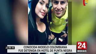 Conocida modelo colombiana fue detenida en 'Búnker del hampa' de Punta Negra