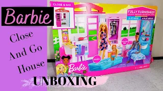 Barbie Close and Go Glam House Unboxing 2021 Join me as I open for & set up this new house