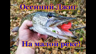 Осенняя Щука на Джиг на Малой реке! По рекам Ивановской области! р. Ухтохма.