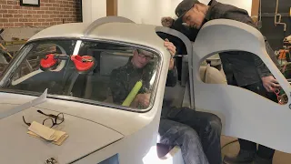 Installing the windshield in the Bugatti… does it fit? 🫣🤞