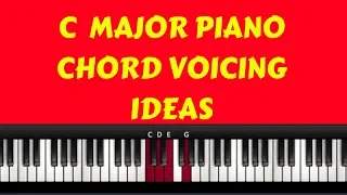 C Major Piano Chord Voicing Ideas(Instructor- Emmanuel)