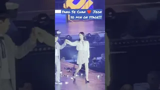 Yang Se Chan and Jeon So Min on stage