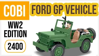 COBI 2400 Ford GP Vehicle World War 2 Collection Speed Build | Lego Competitor