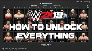 WWE 2K19 - How To Unlock Everything (Tutorial)