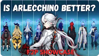 22 STRONGEST DPS vs ARLECCHINO !! C0 F2P NUKE SHOWCASE [ Genshin Impact ]