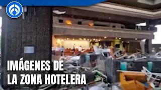 Hotel Princess quedó devastado tras el paso de 'Otis' en Acapulco