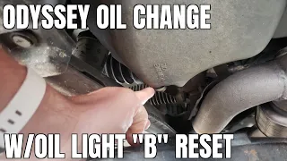 2011 2017 Honda Odyssey Oil Change How to B1 Service Light Reset 2016 2015 2014 2013 EX-L Touring