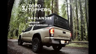 Topo Toppers -  Badlander Pop-up Camper Shell Interior Walkthrough